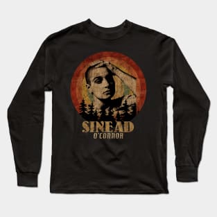 Retro Sunset Sinead O'Connor Long Sleeve T-Shirt